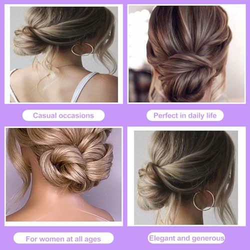 7 Pcs Metal Hair Combs & Forks U Shaped French Hair Pins for Updo Buns Chignon Thick Fine Hair Styling Accessories