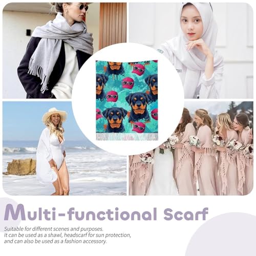 Scarfs for Women Fall Winter Scarves Shawls and Wraps for Evening Dresses - color: Design6