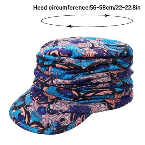 XYIYI Women Cancer Headwear Soft Chemo Beanie Baseball Cap - color: Ethnic Blue