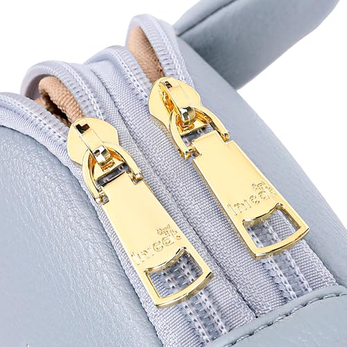INICAT Women's Small Sling Bag, Lightweight Everyday Vegan Leather Crossbody Purse for Daily Essentials and Travel Light - color: Light Blue, size: Large