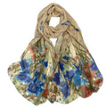 Xyueanlo Fashion Scarves for Women Lightweight Elegant Scarf Sunscreen Wraps Shawls - color: Khaki
