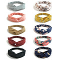 DRESHOW 10 Pack Boho Headbands for Women Girls Criss Cross Elastic Hair Band Twisted Head Wrap Floral Hair Accessories - color: 10 Pack Style Ea