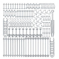 Oveta 150-151PCS Body Piercing Jewelry Lot 14G 16G 20G Stainless Steel Nose Lip Tongue Cartilage Tragus Eyebrow Industrial Barbell Belly Button Rings Piercing Kit Jewelry - style: 151pcs-Silver