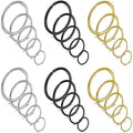 Ruifan 6-30PCS Non Pierced Stainless Steel Clip on Closure Round Ring Fake Nose Lip Helix Cartilage Tragus Ear Hoop Earrings Jewelry 20G - color: 30PCS - Mix Color 1#
