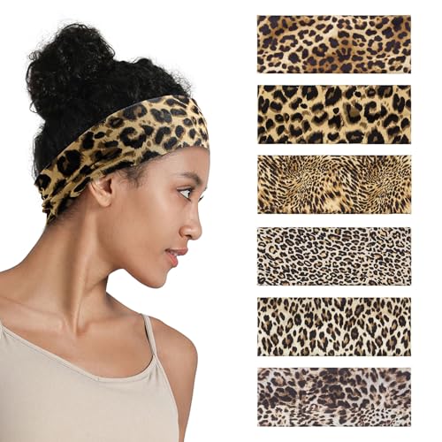 QIUTIMIY Headbands for Women Non Slip - 6 Pack Soft Stretchy Hair Bands for Women’s Hair – Fashion Sports Headbands for Yoga, Workout, Running, Gym, Daily Wear（Style 16） - color: Style 16
