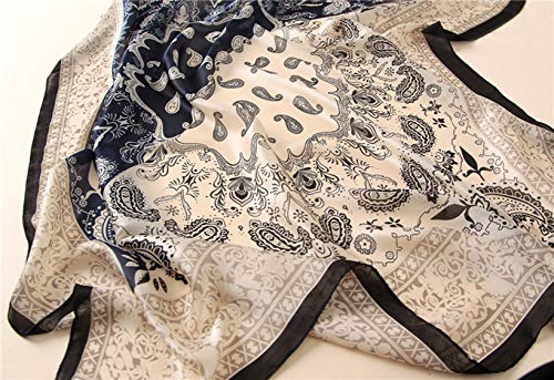 Silk Scarf Mulberry Silk Fashion Scarves Long Lightweight Shawl Wrap … - color: W16