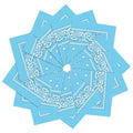 12 Pack Bandanas Unisex Paisley Cowboy Bandanas Bulk Multi Purpose Headband Scarf for Men Women Costume - color: Light Blue, style: Classic