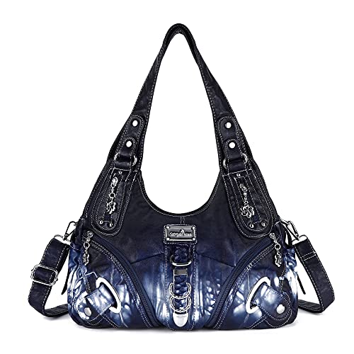 Angelkiss Hobo Purses and handbags for Women Satchel Handbag Women Purses Large Daily Shoulder Bags | Purses - color: Deep Blue