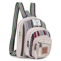 Small Lightweight Minipack Daypack Handmade Himalayan Hemp Travel, Hiking, Purse for Men, Women (Side Zipper) - size: Small