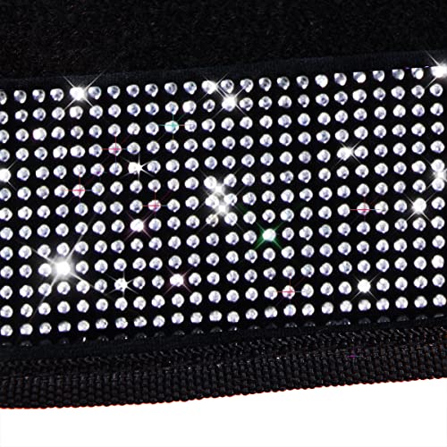 CAR PASS Bling Diamond Car Floor Mats, Shining Rhinestone Carpet Sparkly Glitter Crystal with Anti-Slip PVC Heel Pad Waterproof Universal Fit Automotive SUV,Sedan,Van,Cute Girl Women,4pcs Black Sliver - color: Silver Diamond