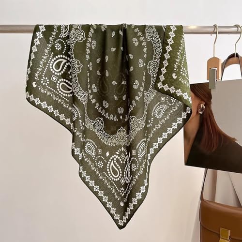 K-Elewon Women Medium Square Scarf Head Scarf Neck Scarf Hair Scarf Head Sleeping Wraps Bandana Scarfs for Women - color: V10