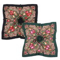 K-Elewon 27.5” Women Medium Square Scarf Head Scarf- 2PCS Neck Scarf Hair Scarf Head Sleeping Wraps Scarfs for Women H07 - color: Se11(2pcs)