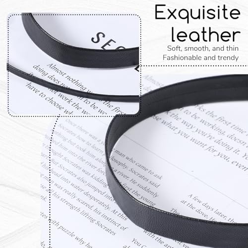 Choker Necklace for Women, 2 PCS Thick Black PU Leather Choker Y2k Gothic Necklaces Set for Women