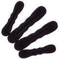 Beaute Galleria Magic 4 Pieces Black Foam Sponge Twist Shapers, Hair Bun Maker, Hair Donuts for Ballet Buns (2 Small, Large) - color: Black