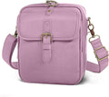 Leather Crossbody Bag for Women,Anti-Theft Messenger Bag with Large Capacity,Built-in Purse Card Slots Shoulder Sling Bag - color: Purple