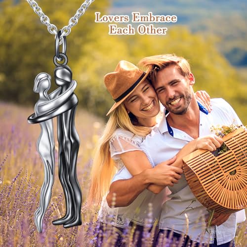 FLYOW S925 Sterling Silver Best Friend Couple Pendant Friendship Sun Moon Lotus Yin Yang Matching Bff Necklace for Women Jewelry - style: unity