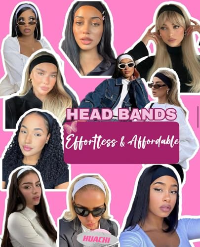 Multicolor Fashion Women's Hair Accessories - 16 Pack Elastic Non-Slip Soft Cloth Headbands for Yoga, Running, and Sports - color: OWN THE WORLD