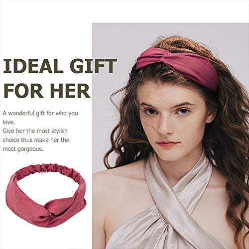 DRESHOW 16 Pack Turban Headbands for Women Elastic Back Twisted Hair Bands Face Vintage Cross Head Wrap Hair Accessories - color: 16 Pack: Striped, Polka Dot, Solid, Floral