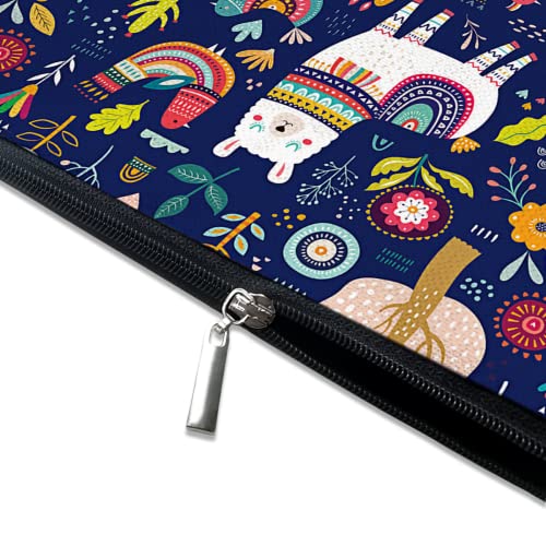 Cute Makeup Bag for Purse Canvas Waterproof Funny Cosmetic Bags for Women Zipper Travel Toiletry Pouch-Alpaca Makeup Bags-Navy - color: Alpaca Makeup Bags-Navy