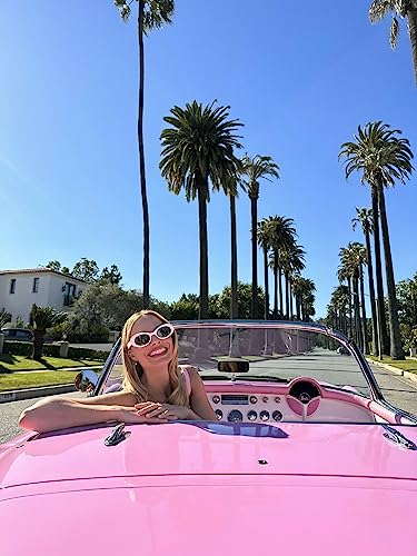 VANLINKER Polarized Retro Oval Sunglasses for Women and Men Small 90s Style VL9580 - color: C6 White Frame/Grey Lens
