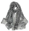 Xyueanlo Fashion Scarves for Women Lightweight Elegant Scarf Sunscreen Wraps Shawls - color: Black White