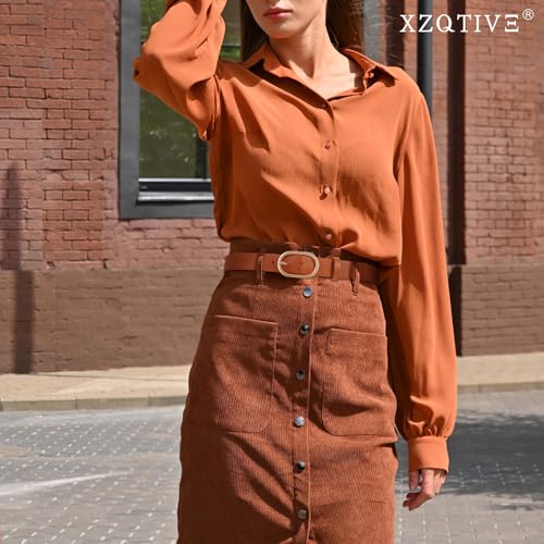 XZQTIVE 3 Pack Plus Size Women's Leather Belts for Jeans Pants Dress Fashion Gold Buckle Ladies Waist Belt - color: E-black+brown+navy, size: Medium: fits waist from 31"-37"