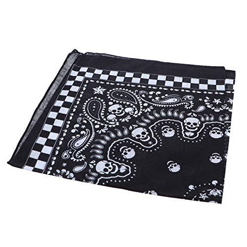 Motique Accessories Skull Bandana - color: Checkered