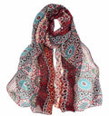 Xyueanlo Fashion Scarves for Women Lightweight Elegant Scarf Sunscreen Wraps Shawls - color: Red