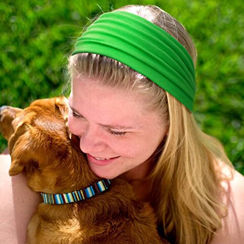 Huachi Wide Headbands for Women Black Stylish Head Wraps Summer Boho Thick Hairbands Large Pink African Sport Yoga Turban Headband Hair Accessories (Pack of 4) - color: Headbands 3