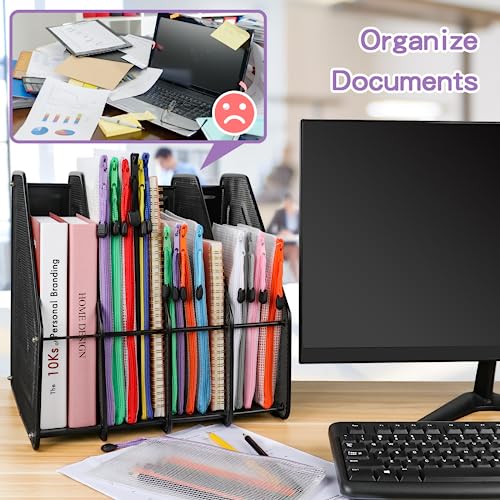 Umriox Zipper Pouch, 13.0x9.0 in (Black, 36 Packs), Zipper Pouches for Organizing, Clear Zipper Pouches for Office Supplies - style: Black 36pcs, A4