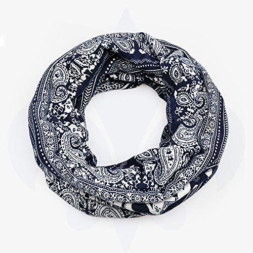 XYIYI Womens Chemo Headwear Hats Cotton Slouchy Beanie Cap Scarf - color: 2pcs Elephant-h