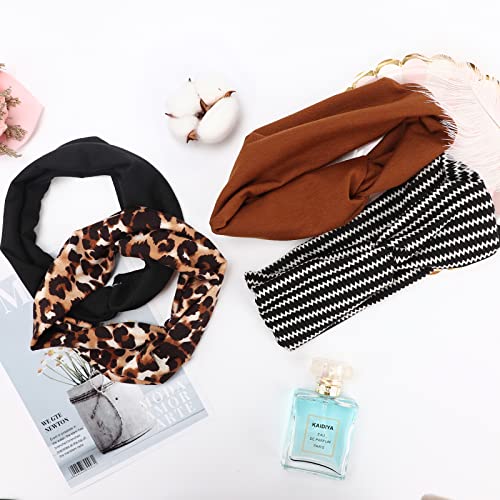 AQOKKA Elastic Knotted Headbands for Women Criss Cross Head Bands for Women's Hair Non Slip Boho Wrap Twisted Hair Accessories - color: 12 Pcs Criss Cross：B