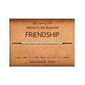 KGBNCIE Inspirational Gifts for Women, Morse Code Funny Gifts Bracelets for Women, S925 Sterling Silver Morse Code Bracelets Friend Gifts - style: 9-FRIENDSHIP