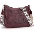 KITEVIUN Crossbody Bags for Women Trendy, Vegan Leather Medium Butterfly Hobo Purse, Women's Shoulder Handbags - color: Grape Purple