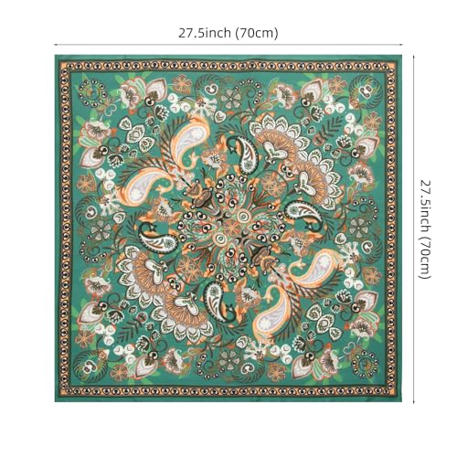 RIIQIICHY Women Head Hair Scarf Like Satin Silk Scarf Sleeping Hair Wrapping Night 27.5" - color: C001