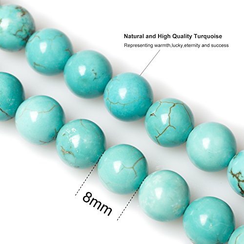 108 Mala Beads Necklace 7 Chakra Buddhist Prayer Beaded Bracelet Tree of Life Pendant Stone Yoga Necklace - color: Turquoise-Tree