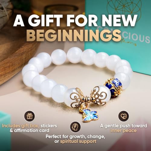 Conscious Items Spiritual Bracelets for Women & Men, Healing Crystal Bracelet with Natural Stones for Meditation, Chakra Alignment & Inner Transformation - style: The Spiritual Growth Bracelet