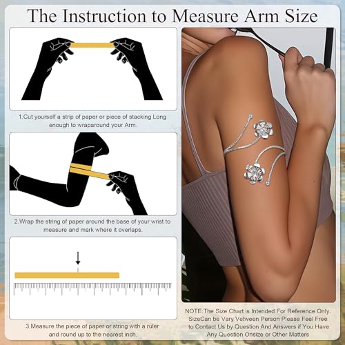 4Pcs Upper Arm Cuff for Women Open Adjustable Arm Bracelets Minimalist Coil Arm Armband Set - style: Silver-Style A