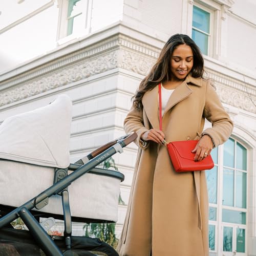 Freshly Picked Classic Crossbody Bag for Women - Stylish Handbag and Crossbody Purse Made with Premium Vegan Leather - color: Poppy
