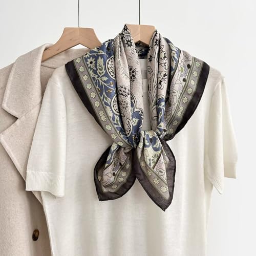 K-Elewon Women Medium Square Scarf Head Scarf Neck Scarf Hair Scarf Head Sleeping Wraps Bandana Scarfs for Women - color: V21