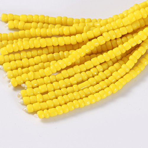NLCAC Women's Beaded tassel earrings Long Fringe Drop Earrings Dangle 6 Colors - color: yellow