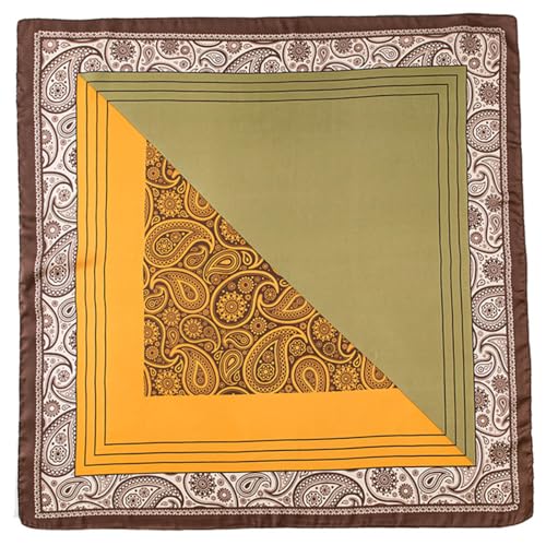 K-Elewon Large Square Scarf 43" Silk Scarf Fashion Scarves Silk Feeling Hair Wrapping Scarfs Night Sleeping Headscarf - color: Vb24