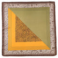 K-Elewon Large Square Scarf 43" Silk Scarf Fashion Scarves Silk Feeling Hair Wrapping Scarfs Night Sleeping Headscarf - color: Vb24