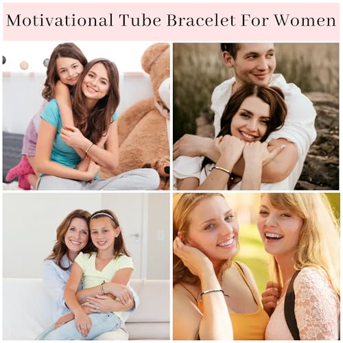 LINY Inspirational Gifts for Women Men, Dont Let The Hard Days Win Gifts, Motivational Inspirational Tube Bracelets Friendship Birthday Meaningful Gift for Friends Female - color: 2Pcs Believe in you like i do-Black+Gold