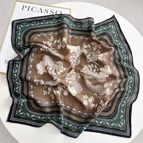 K-Elewon Women Medium Square Scarf Head Scarf Neck Scarf Hair Scarf Head Sleeping Wraps Bandana Scarfs for Women - color: V25