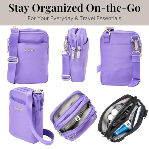 Baggallini Women's Modern Take Two Rfid Crossbody - color: Lavender Surf