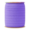 Mandala Crafts Purple Stretch Lace Soft Elastic Trim Roll - 55 Yards 1 Inch Wide Stretchy Frilly Picot Ribbon for Sewing Lingerie, Headbands, Underwear, and Crafts - color: Purple