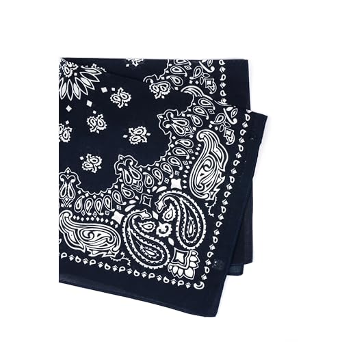 Rothco Trainmen Paisley Bandana - Standard - 22" X 22" - color: Navy Blue