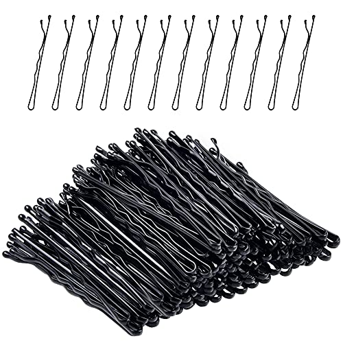 MORGLES 120Pcs Bobby Pins Black, 2Inches Bobby Hair Pins Bulk with Box for Women Girls - color: Black（2inch)