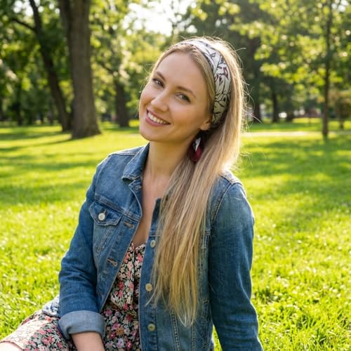 Women's Small 21 inch 100% Silk Scarf Bandana for Head Neck Hair | 100% Mulberry Silk Lightweight Designs Gift-Ready Packaging For Hair Fashion 21"x21" Printed - color: 209red White